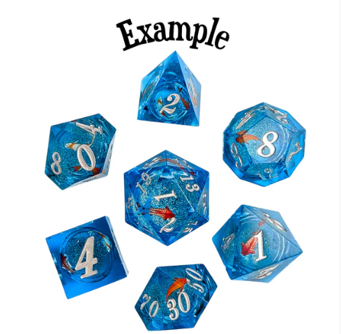 Dice Set: Mystery Liquid Core